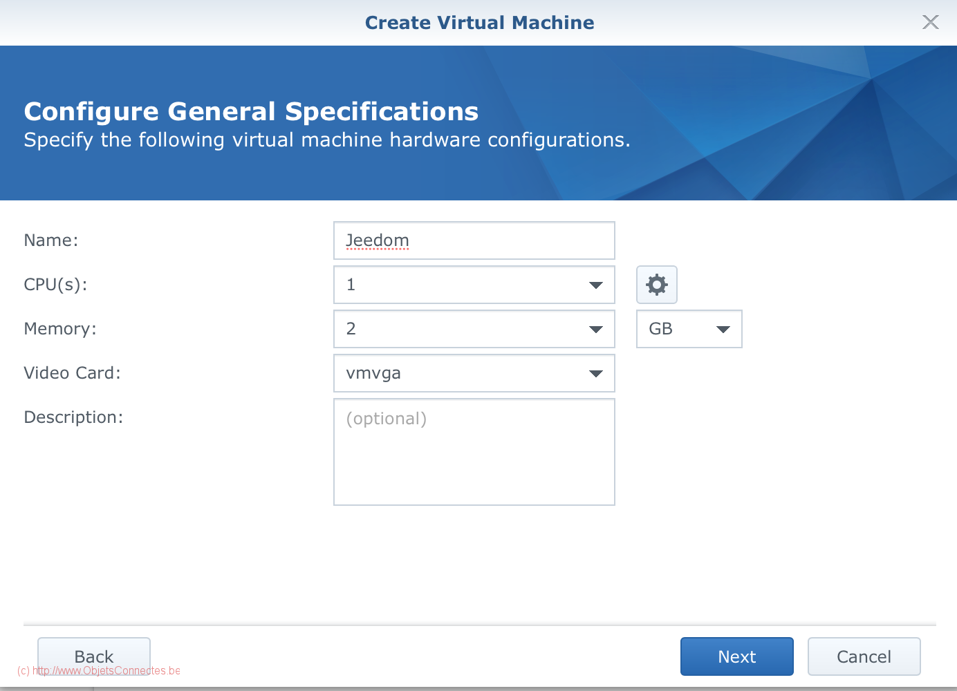 Configure general specifications